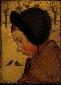 Head of a Young Girl in a Fur Hat