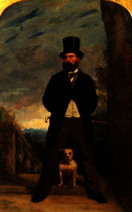 Self-Portrait with his Dog, Madame Sacchi