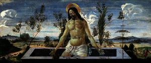 predella面板描绘 的  耶稣复活