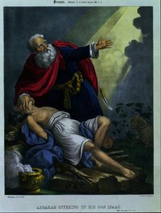 Авраам Предложение  наверх  его  сын  Исаак