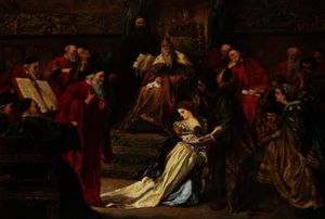 Cordelia in the Court of King Lear,