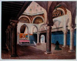 interior de una mezquita Convertido en un Bishop's Palacio