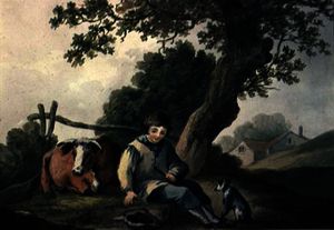 Landscape with Cow and Boy