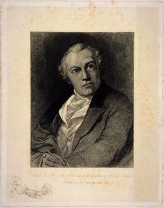 Portrait of William Blake, engraved by William Bell.