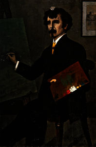 Porträt von Whistler bei  sein  staffelei