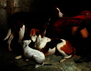 A Couple of Lord Henry Bentinck's Foxhounds