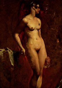 Nude female standing