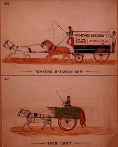 Romford Brewery Van e il carrello della pelle