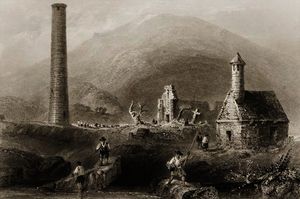 les ruines au Glendalough