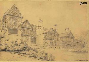 West and east views of bramhall hall, cheshire