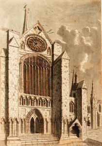 Sur aspecto de lichfield catedral