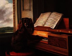 Portrait of an extraordinary musical dog
