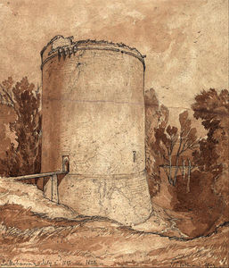 torre redonda , Castillo de Lillebonne , Normandía
