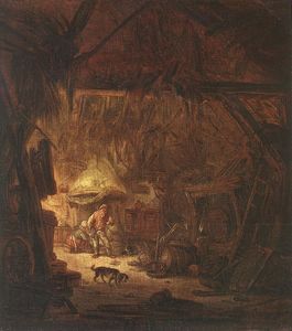 Isaack van Interior Of A Peasant House