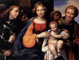 Virgen y el Niño con los Santos