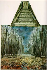 Resurrexit, (200 Kb)_ Oil, acrylic, and charcoal (1973)