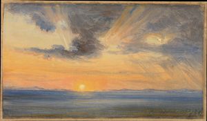 Sonnenuntergang, Sorrento (1834)