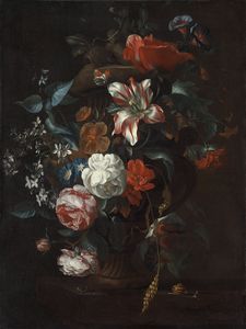 Flowers in a Vase (about (67 x 51) (Washington, Nat. Gallery) (1700))