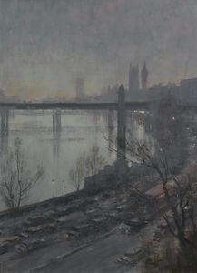 The Embankment with Cleopatra's Needle, Painted from the Savoy Hotel