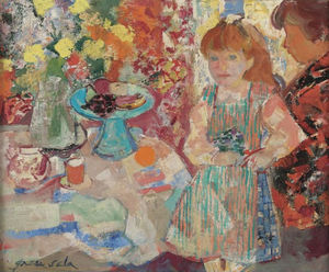 Mother and Child by the Table, (1967)