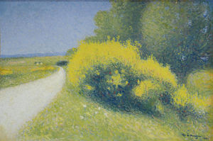 La route dans la banlieue de Cailhau, (1921)
