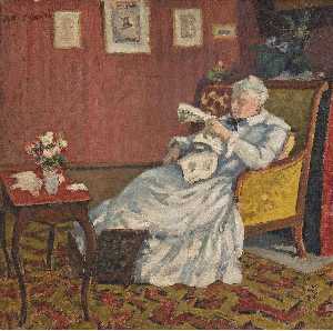 Old Lady in White Seated, (1912)