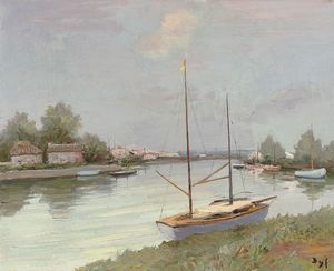 The Canal at Aygues-Morte, (1972)