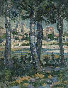 Along the Rhone, Avignon, (1910)
