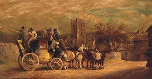 The barnstaple to london mail coach
