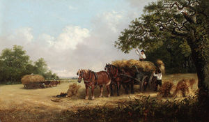 Loading the hay wagon