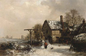 Outside the stag, winter