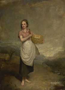 A milkmaid in a landscape