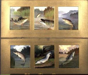 Auswahl an Fisch Gemälde