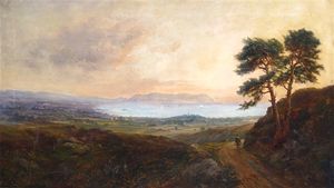 A landscape view, possibly dublin bay