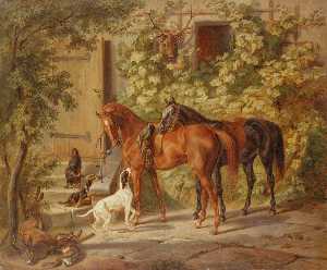 Horses at the Porch