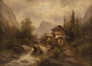 Mill sulla montagna