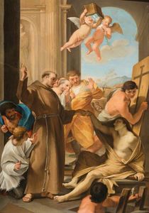 Saint Anthony Abbot Reviving a Dead Man