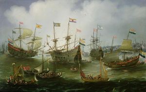 Il ritorno ad Amsterdam della seconda spedizione alle Indie Orientali il 19 luglio (1599)