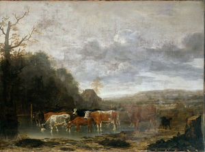 Paesaggio con bovini
