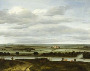 Panoramic Landscape near Rhenen with the Huis ter Lede