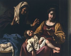 Virgen y el Niño con Santa Ana