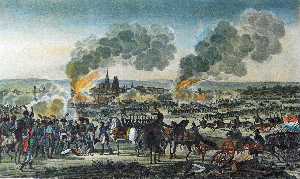 Napoleón herido  a  el  batalla  todaclasede  Ratisbona