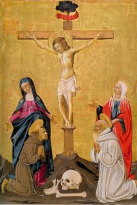Christ Crucified between Verginee Saints Mary Magdalene