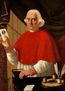 Portrait of an Italian Cardinal of the time Pope Pius VII. (1823)