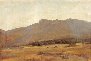 Valle en las montañas de Guadarrama