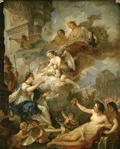 Allegory on Birth of Marie-Zéphyrine of France in (1750)