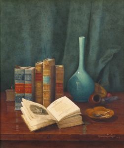 Still life with poems by cowper