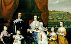 肖像亚瑟卡佩尔和他的家人