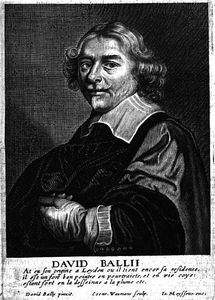 Portrait de David Bailly en Gulden Cabinet de Cornelis de Bie.