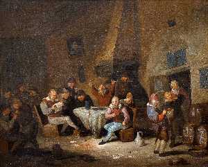 Heemskerk Scene from the tavern.